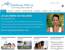 Tablet Screenshot of coaching-pnl.ca